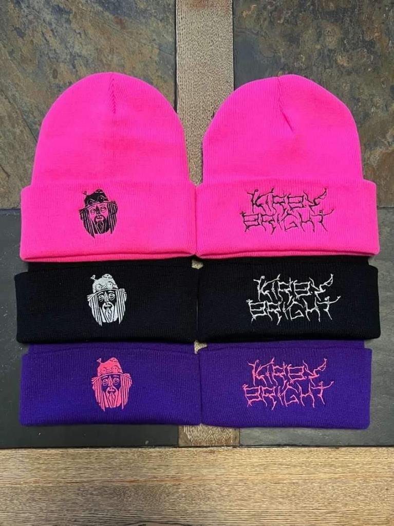 KirbyBright face logo beanie