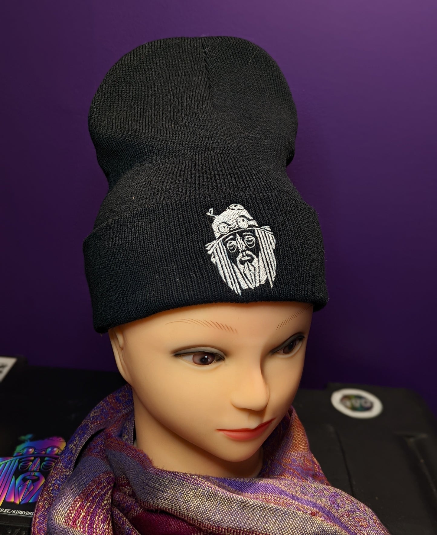 KirbyBright face logo beanie