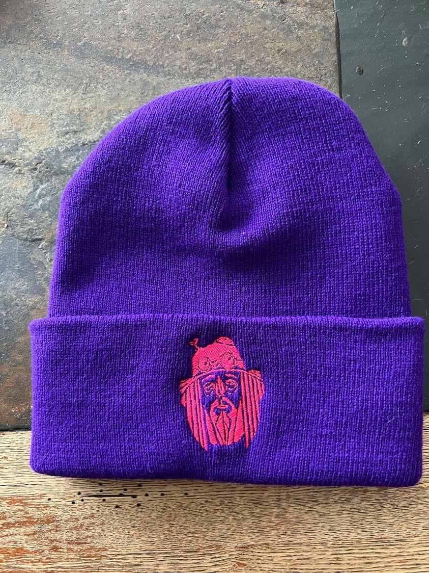 KirbyBright face logo beanie